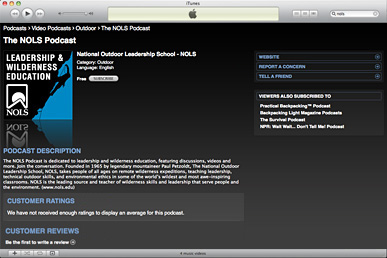 Subscribe to The NOLS Podcast on iTunes