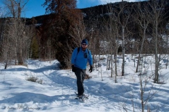 Snowshoeing in Sinks Canyon photo courtsey of Andrew Collins