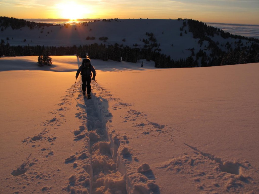 Backcountry splitboarding in the Tetons Backcountry splitboarding in the Tetons