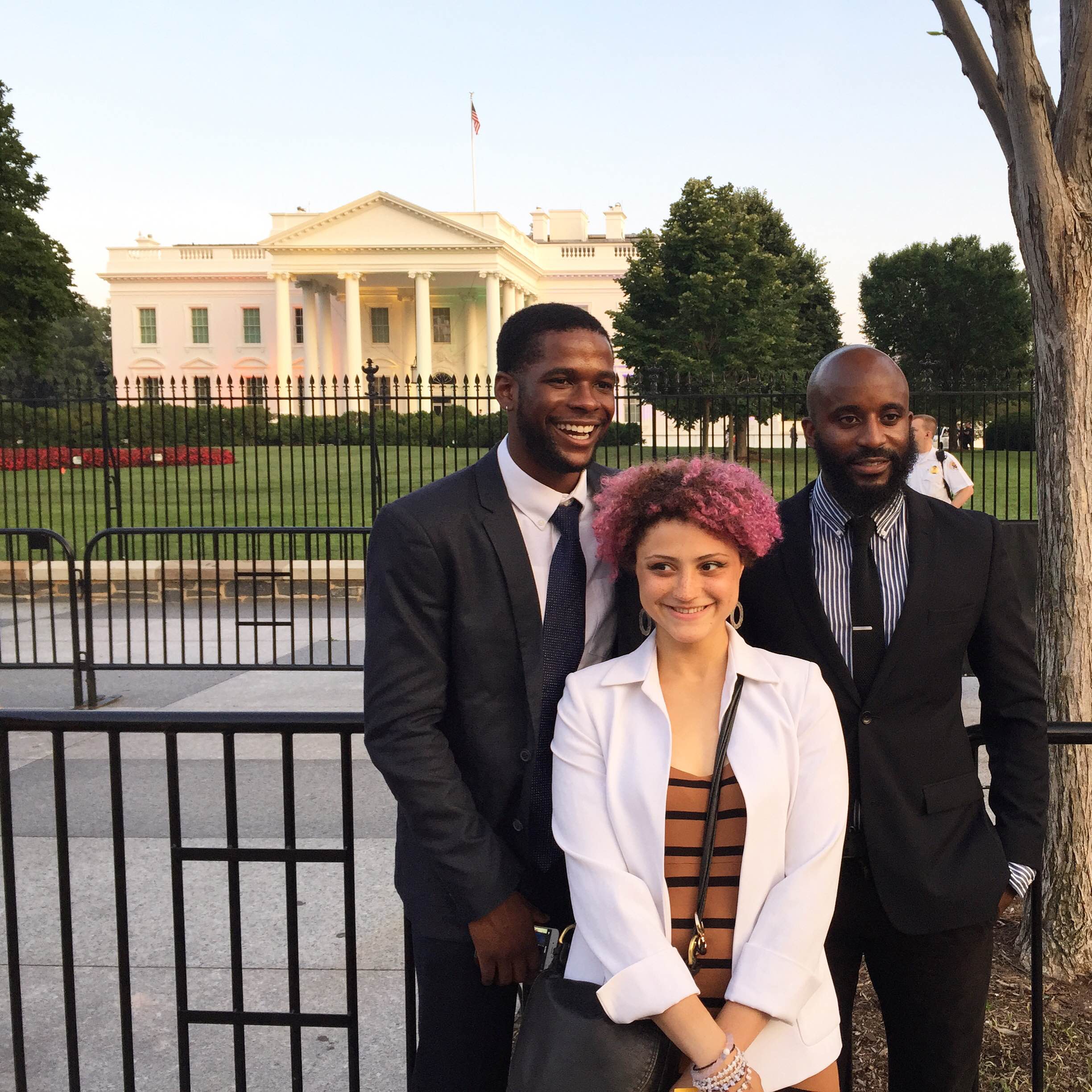 Expedition Denali team members in front of the White House Expedition Denali team members in front of the White House