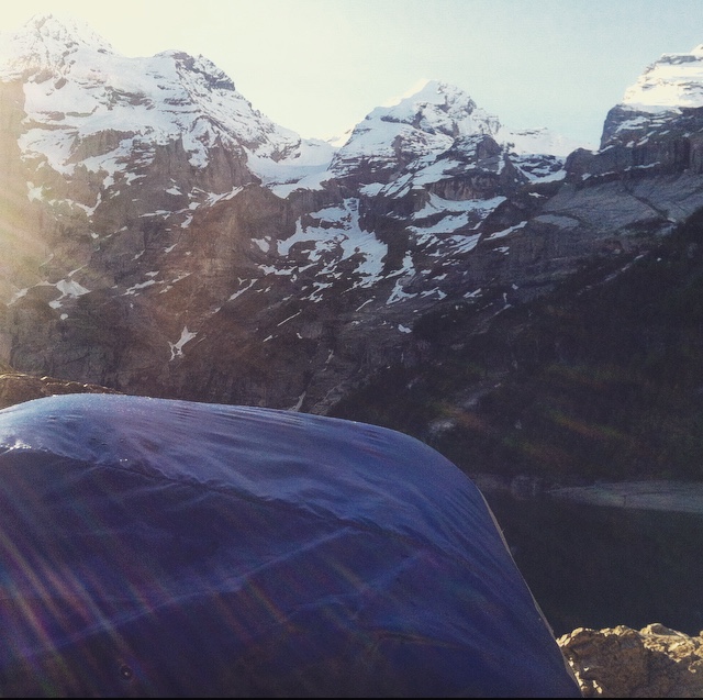 Waking up in a sleeping bag on a weekday.