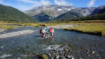 Backpacking in New Zealand photo by Parker Woodworth