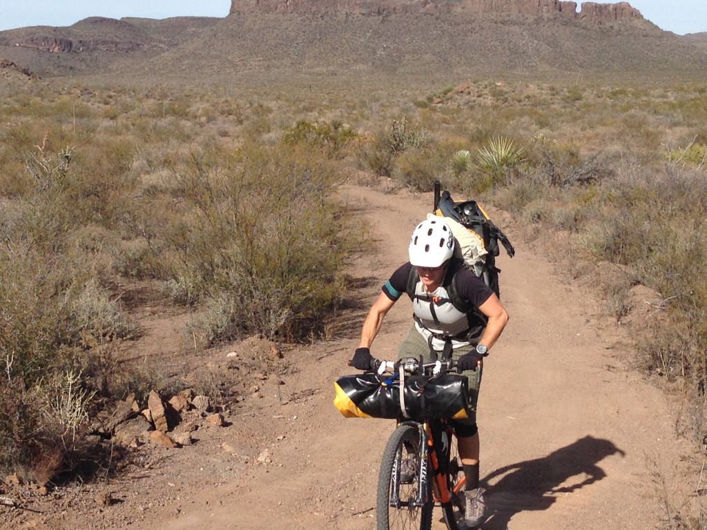 Biking uphill